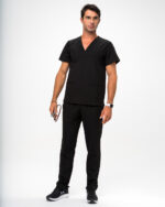 Halat Medical Bărbați Negru - Christian - imagine 2