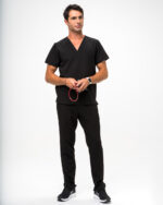 Pantaloni Medicali Bărbați Negri - Christian - imagine 2