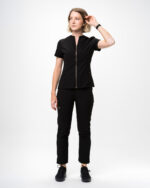 Halat Medical Femei Negru - Donna - imagine 2