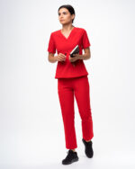 Halat Medical Femei Rosu – Stella - imagine 3