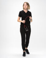 Pantaloni Medicali Femei Negri - Vivienne - imagine 3
