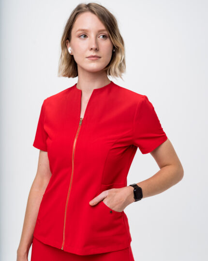 Halat Medical Femei Rosu - Donna