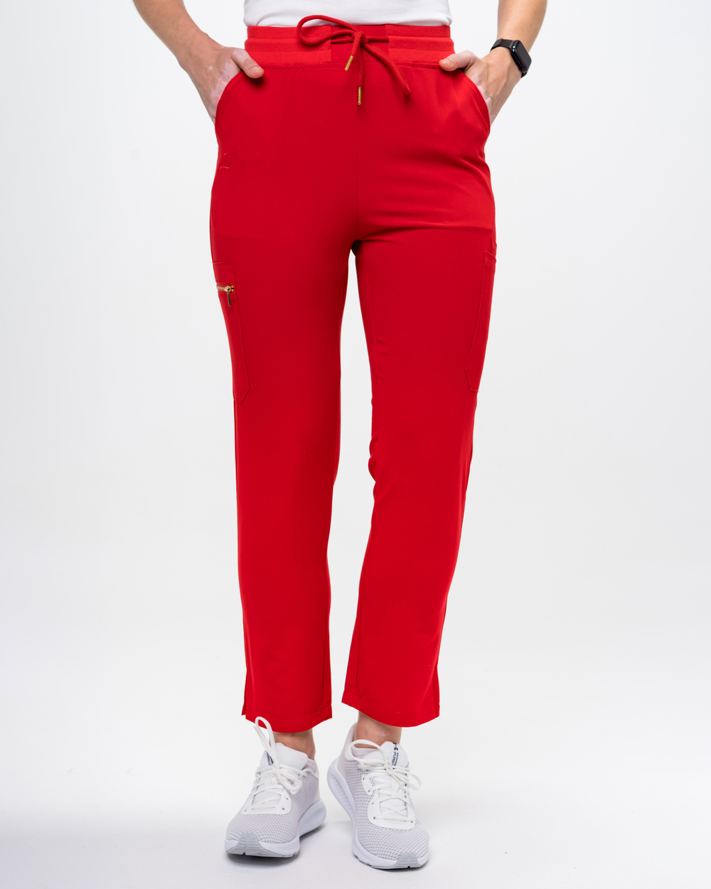 Pantaloni Medicali Femei Rosi - Donna Pantaloni Medicali Femei Rosi - Donna