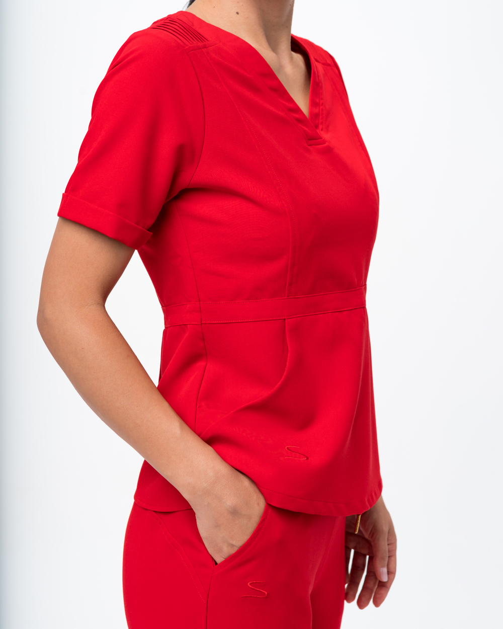 Halat Medical Femei Rosu – Stella Halat Medical Femei Rosu – Stella