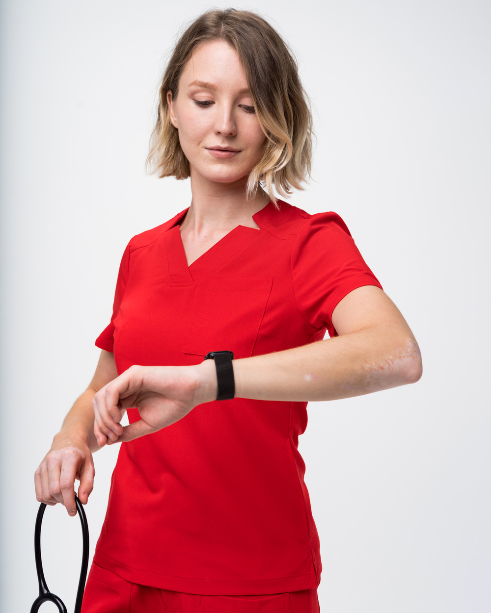 Halat Medical Femei Roșu - Vivienne Halat Medical Femei Roșu - Vivienne