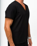 Halat Medical Bărbați Negru - Christian - imagine 4