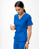 Halat Medical Femei Albastru – Stella - imagine 4