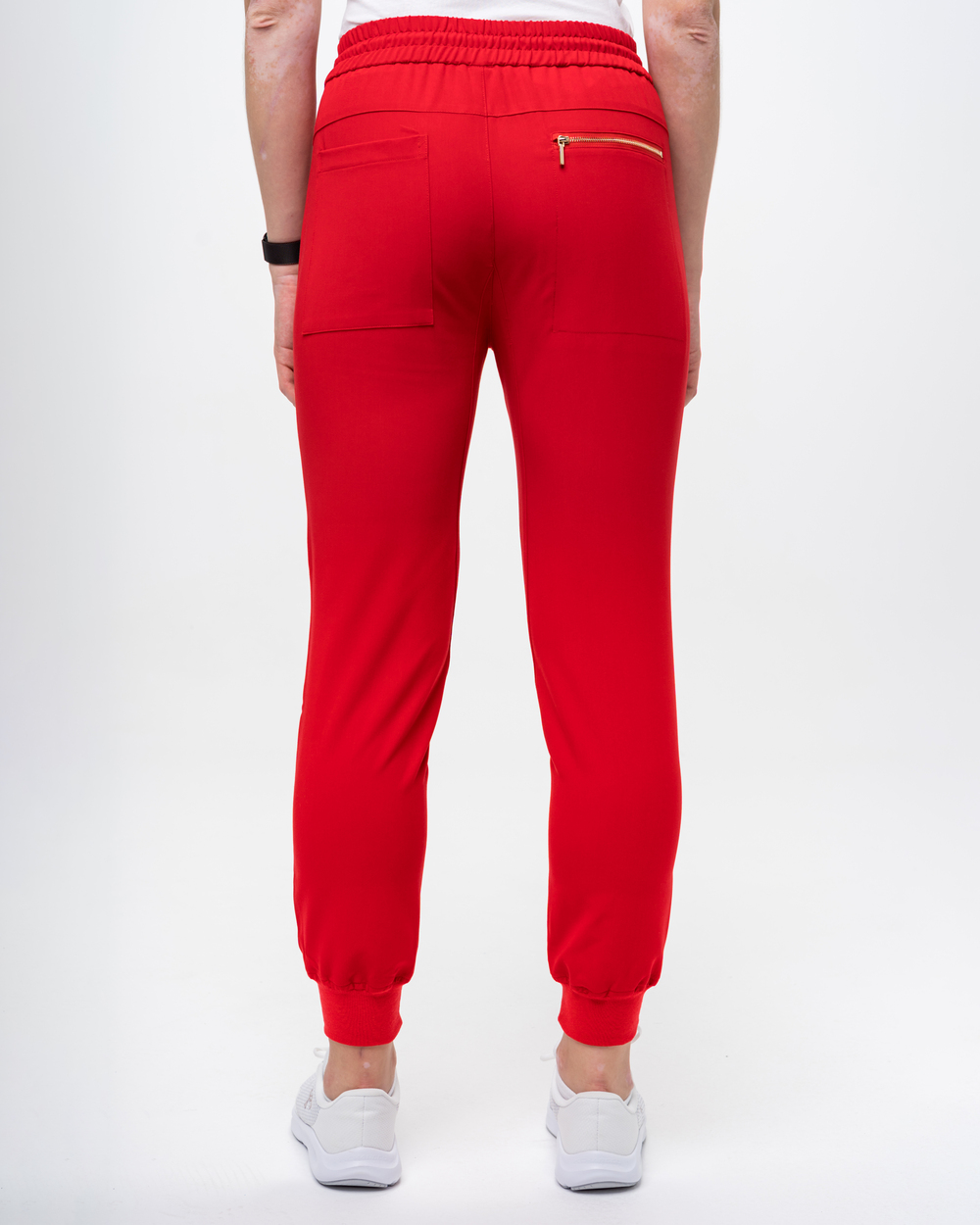4. Vivienne Pantalon halat medical Jogger cu 5 buzunare rosu Pantaloni Medicali Femei Roșii - Vivienne - imagine 4