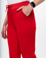Pantaloni Medicali Femei Roșii - Donna - imagine 5