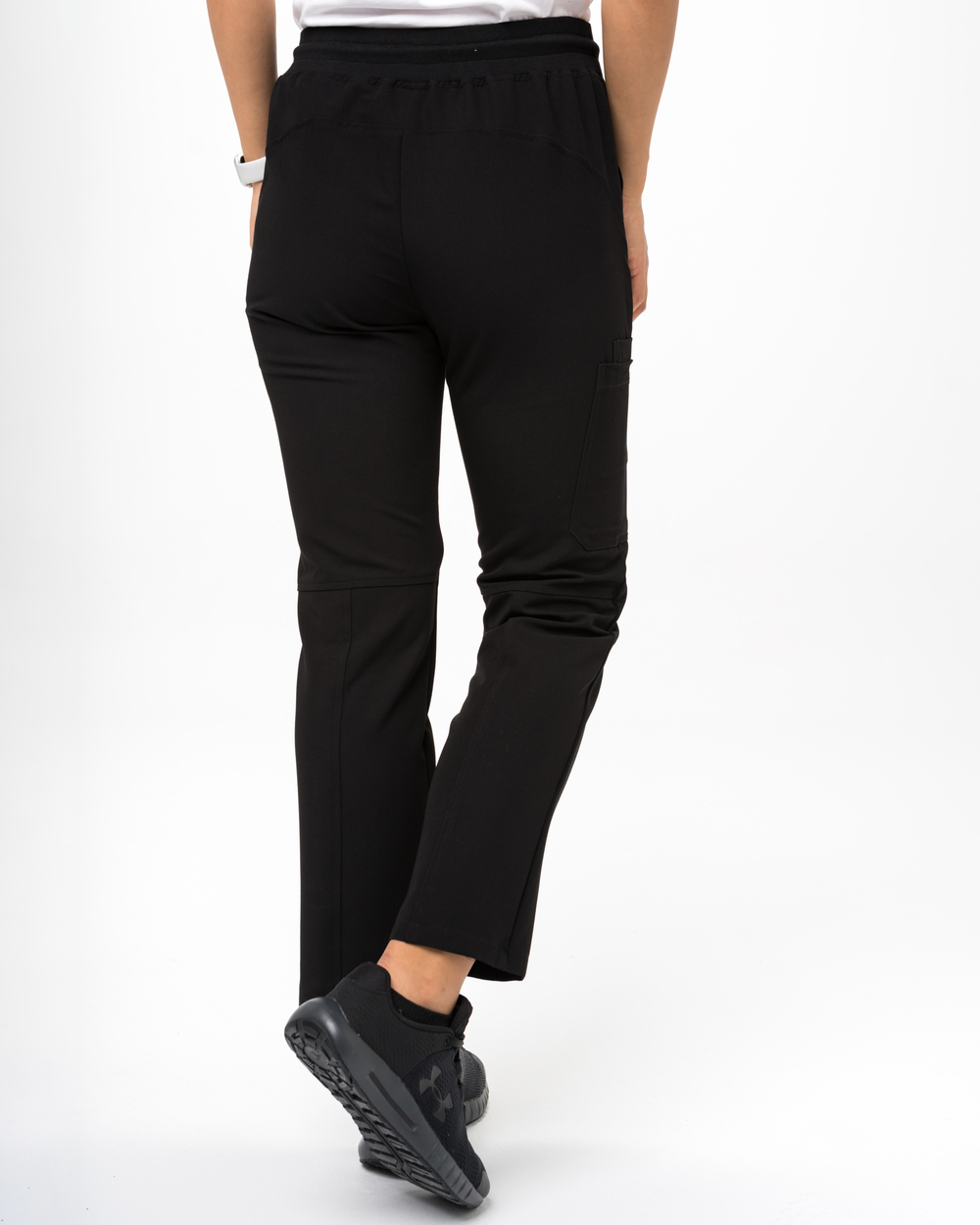 5. Stella Pantalon halat medical cu 4 buzunare negru Pantaloni Medicali Femei Negri - Stella - imagine 5