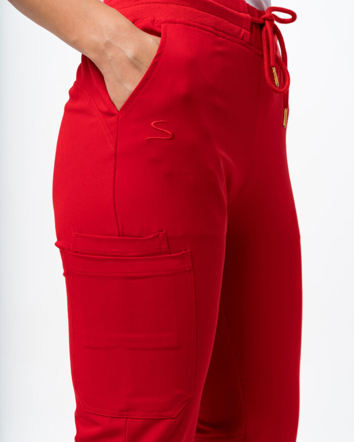 Pantaloni Medicali Femei Roșii - Stella - imagine 6