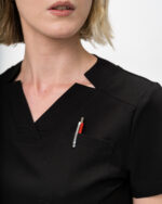 Halat Medical Femei Negru - Vivienne - imagine 7