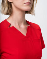 Halat Medical Femei Roșu - Vivienne - imagine 7