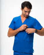 Halat Medical Bărbați Albastru - Christian - imagine 8