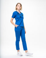 Pantaloni Medicali Femei Albaștri - Stella - imagine 9