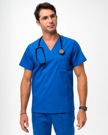 Halat Medical Bărbați Albastru - Yves