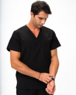 Halat Medical Bărbați Negru - Yves - imagine 3